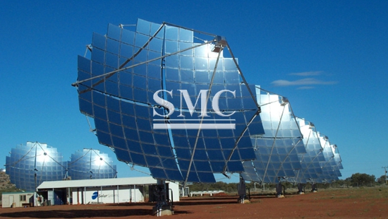 Use of Solar mirrors to Melt Metal, an efficient metal processing Method