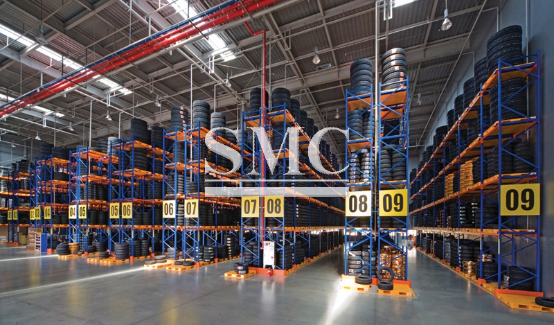 Selective pallet racking as the most often used system in warehousing