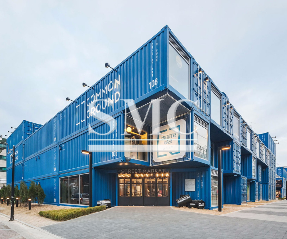 This shopping mall in Seoul is made entirely of shipping containers